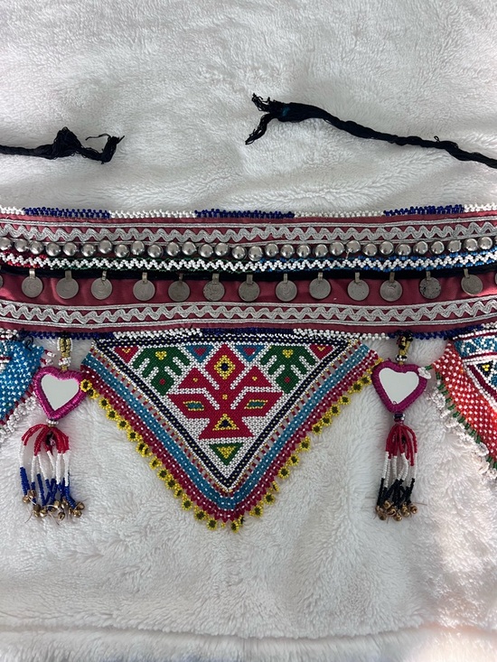 Afghan Beaded Kuchi Tribal Belt Heart Belt main image 7